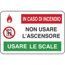 segnaletica con incendio usare scale con incendio usare scale con incendio usare scale 4